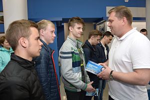 Встреча со спортсменами ХК "Знамя"