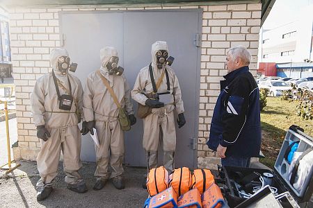 АПЗ принял участие в тренировке по гражданской обороне