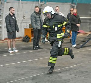 Соревнования заводских добровольных пожарных дружин