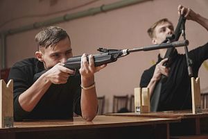 Турнир по стрельбе был организован профкомом к дню рождения П.И. Пландина