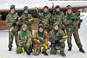 Молодежный совет провел первый зимний турнир по пейнтболу среди заводчан