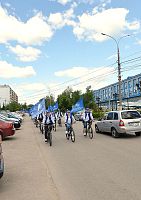 Команда МС возглавила колонну на городском велопробеге