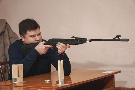 Соревнования по стрельбе из пневматической винтовки, организованные ППО