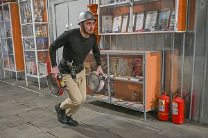 Соревнования заводских добровольных пожарных дружин